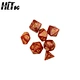 polyhedral dice set  dnd dice set acrylic  custom marbled dice